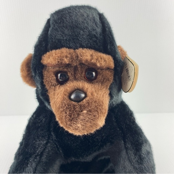 Ty Beanie Baby Congo Gorilla Plush Vintage 1999 Black Brown Monkey 10 inch - Picture 1 of 11